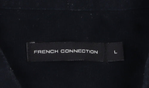 French Connection Men's Black Shirt L Casual Button-Up