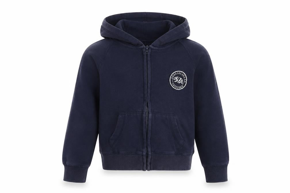 Front view of SoulCal boys’ blue full zip regular fit hoodie