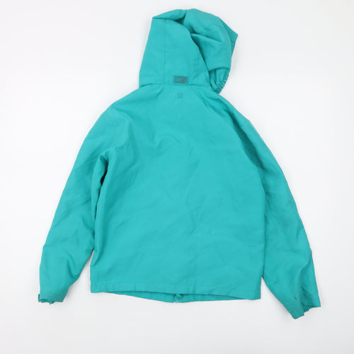 Mountain Warehouse Boys Blue Hooded Rain Coat 9-10Y Waterproof