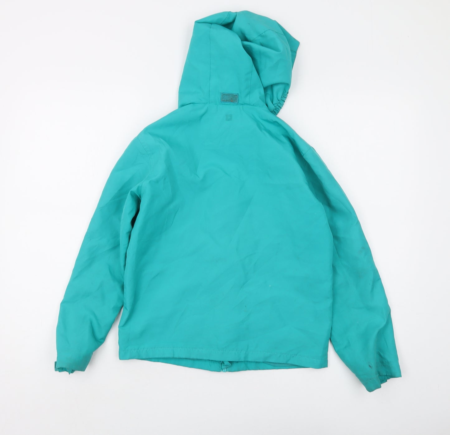 Mountain Warehouse Boys Blue Hooded Rain Coat 9-10Y Waterproof