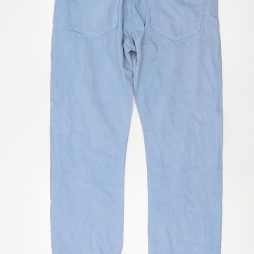 Levi's Men Blue Straight Jeans 501, 32W 34L