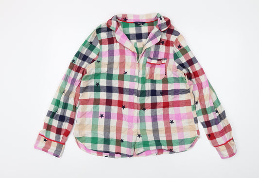 Joules Women's Multicoloured Check Button-Up Shirt M