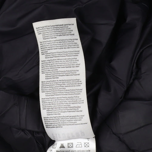 Firetrap Boys Black Puffer Jacket 6-7 Winter Hooded