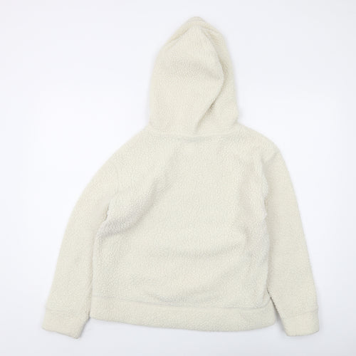 Gap Kids Girls Ivory Fleece Pullover Hoodie XL