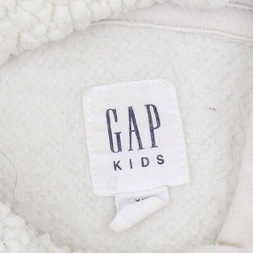 Gap Kids Girls Ivory Fleece Pullover Hoodie XL