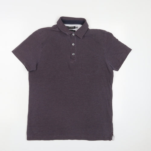 Banana Republic Men's Purple Small Polo Shirt