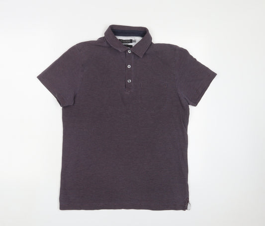 Banana Republic Men's Purple Small Polo Shirt