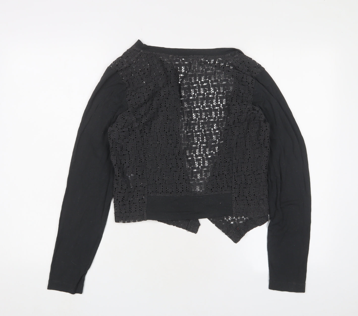 Sandwich Women's Black Medium Shrug Open-Knit Casual