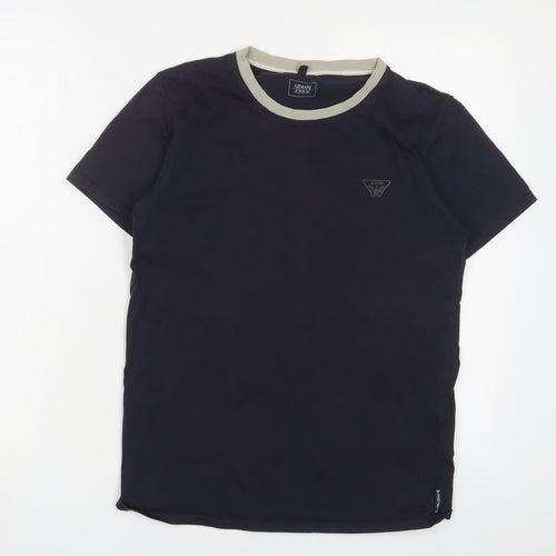 Armani Junior Boys Black T-Shirt Size 16 Years