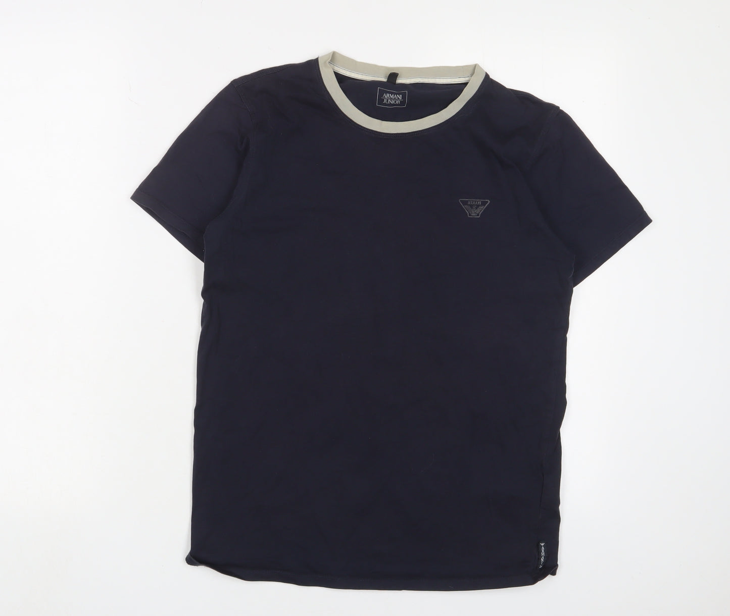 Armani Junior Boys Black T-Shirt Size 16 Years