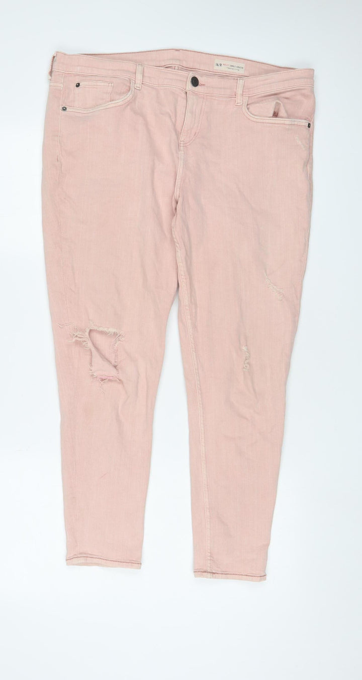 Red Herring Women's Pink Skinny Jeans Size 16