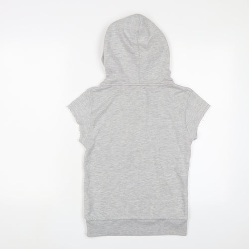 Superdry Women's Grey Sleeveless Hoodie Size S