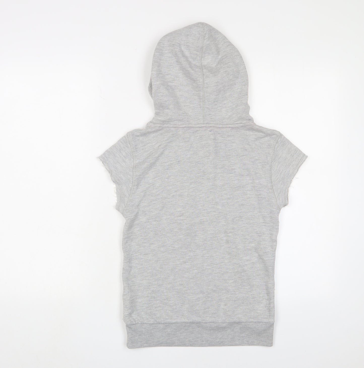 Superdry Women's Grey Sleeveless Hoodie Size S