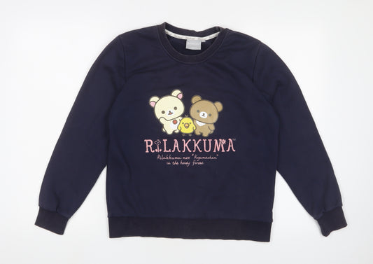 Rilakkuma Women's Black M Pullover Sweatshirt