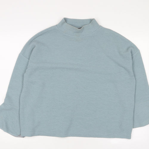 French Connection Women's Blue Relaxed Fit Jersey Top