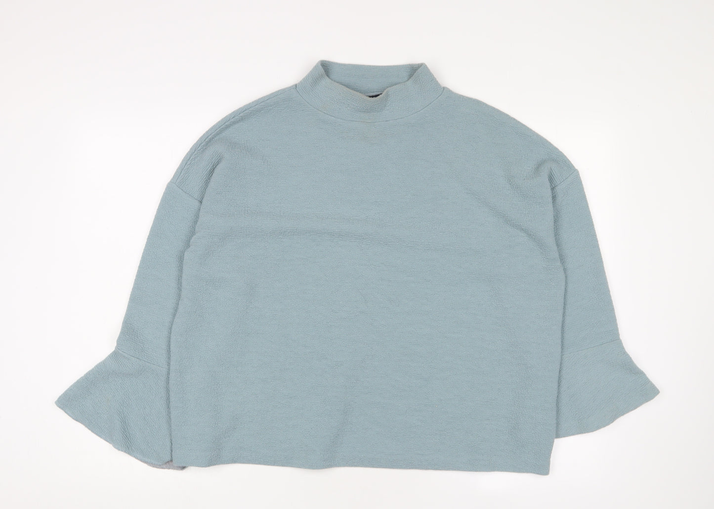 French Connection Women's Blue Relaxed Fit Jersey Top