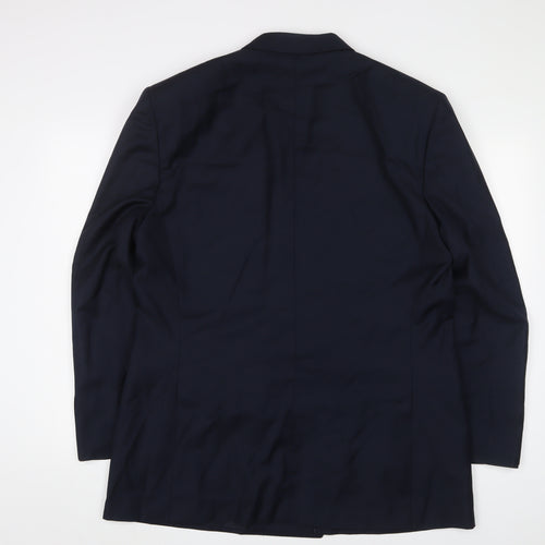 Canali Men's Blue Double-Breasted Blazer 54