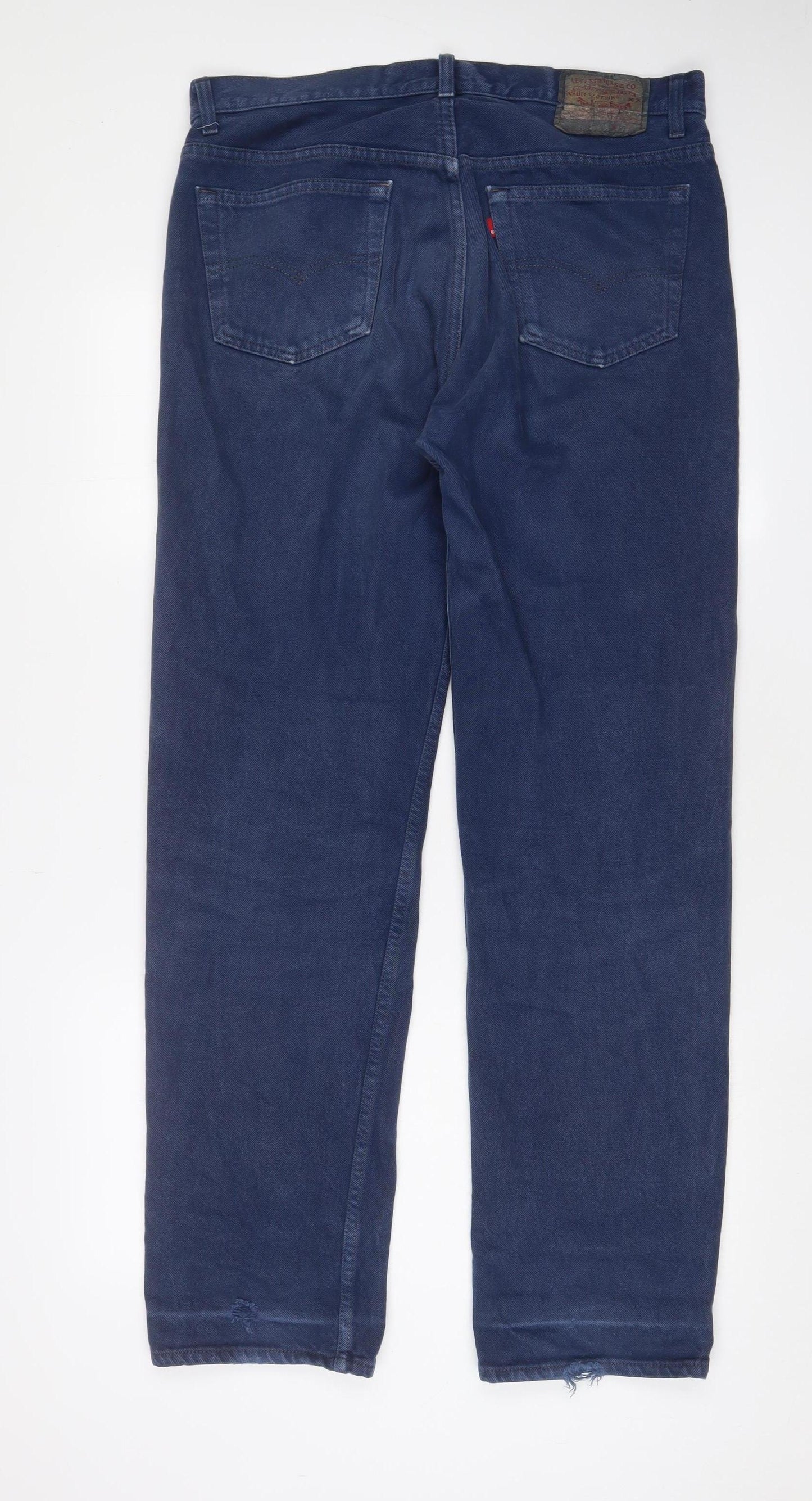 Levi's Men's Vintage Blue Straight Jeans, Size 36, Dark Wash