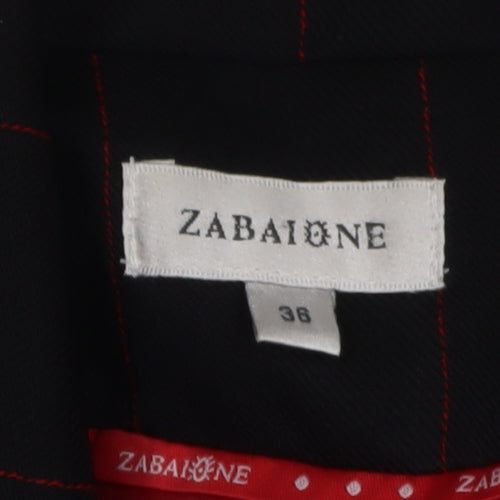 Zabaione Women's Black Striped Blazer Size 8