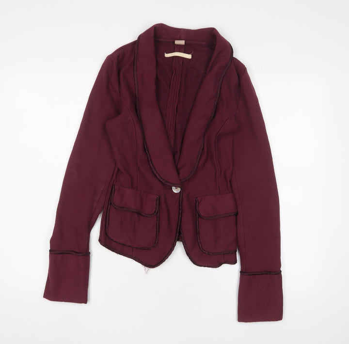 Flash & Partners Women’s Red Blazer Jacket, S, Casual