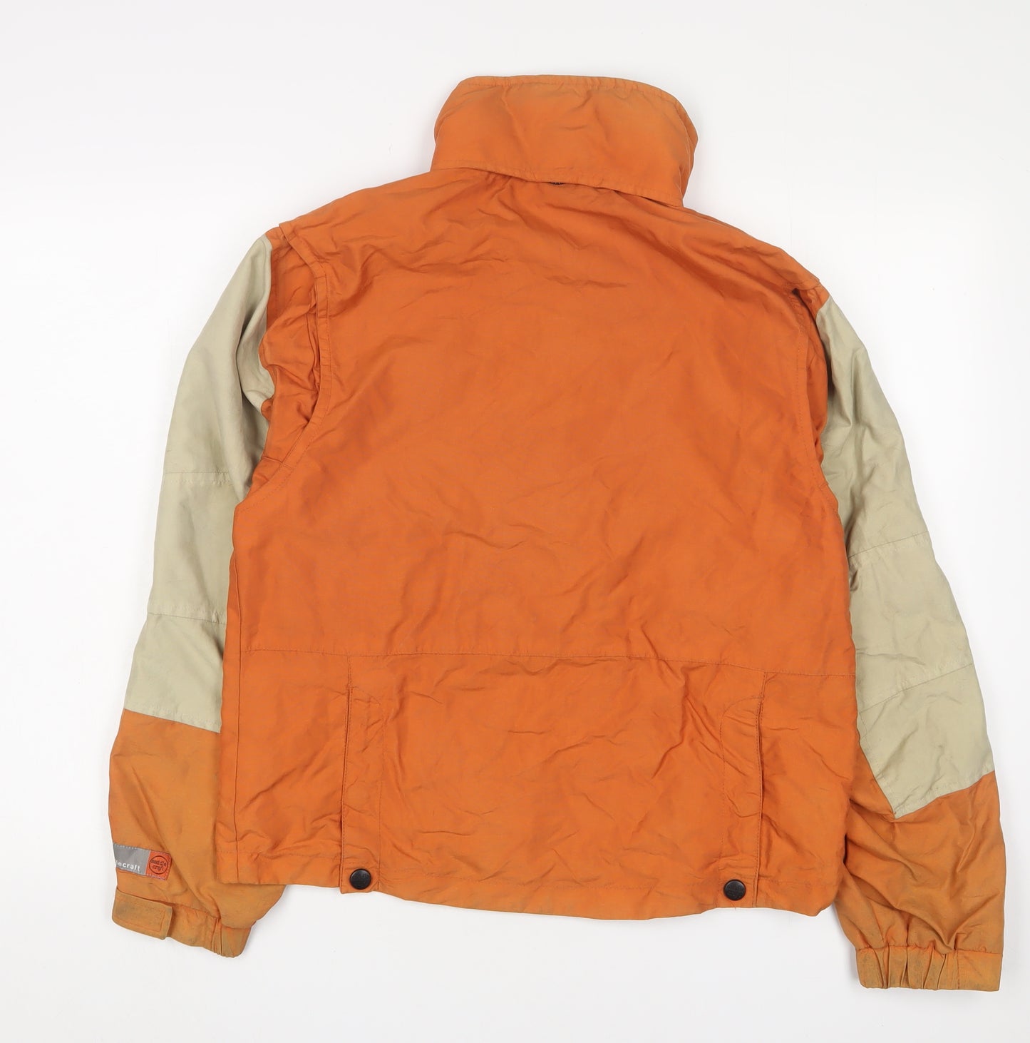 Saddlecraft Men's Orange Rain Coat S - Reflective & Versatile