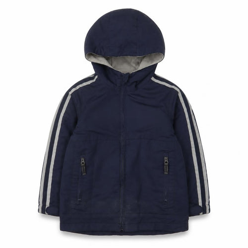 Gap Kids Boys' Blue Jacket S Hooded Winter Zipped Pockets
