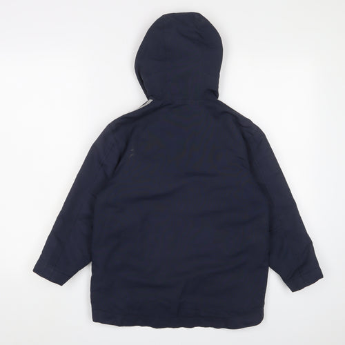 Gap Kids Boys' Blue Jacket S Hooded Winter Zipped Pockets