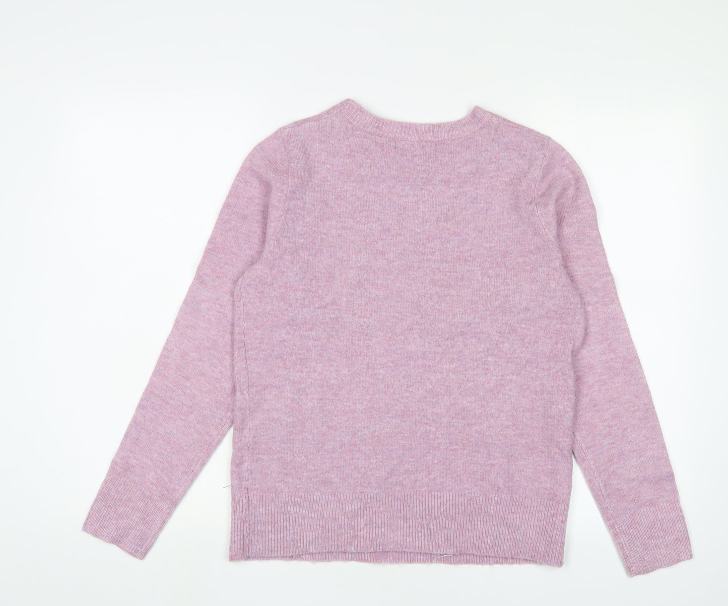 Bonmarché Women Pink Jumper Size 10 Crew Neck Pullover