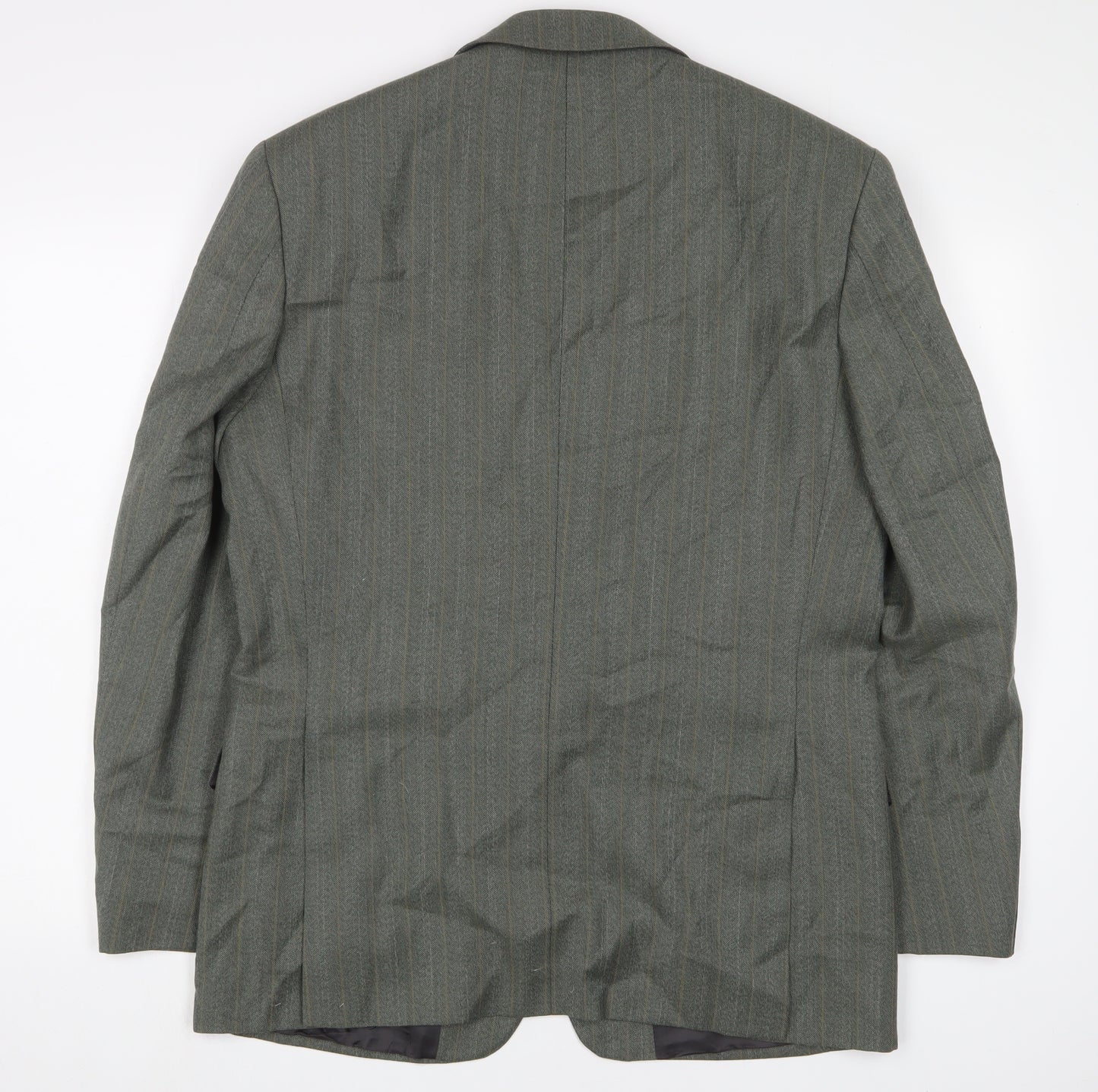 Dunn & Co Mens Green Stripe Blazer 40R Classic