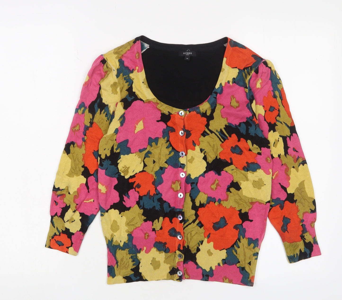 Hobbs Women’s Multicoloured Floral Cardigan, Size 12