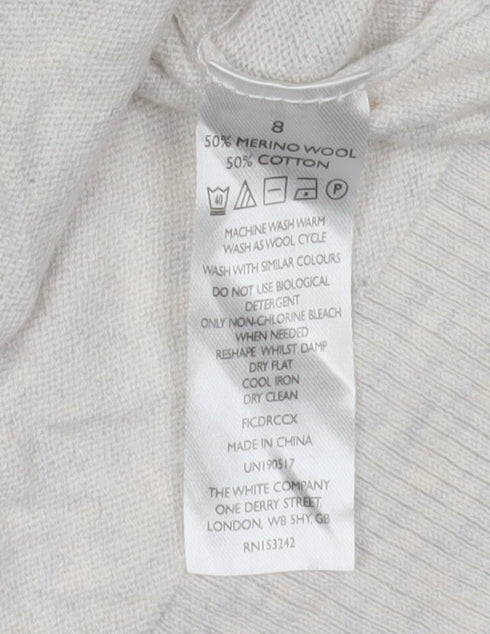 The White Company Ivory Pullover Jumper Women Size 8