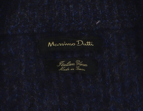 Massimo Dutti Men's Blue Full Zip Jumper M