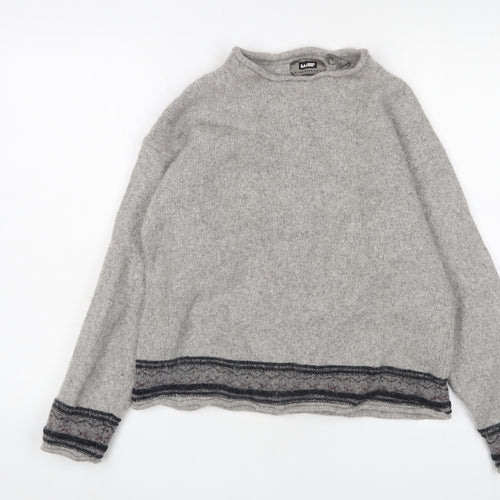 Wilke Rodriguez Grey Lambswool Pullover Jumper XL Unisex