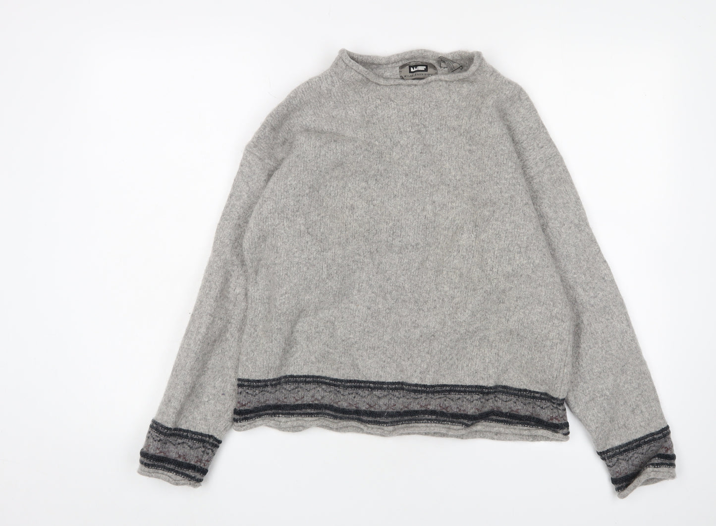 Wilke Rodriguez Grey Lambswool Pullover Jumper XL Unisex