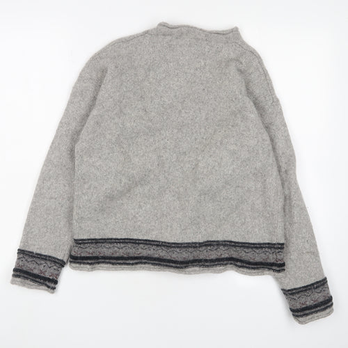 Wilke Rodriguez Grey Lambswool Pullover Jumper XL Unisex