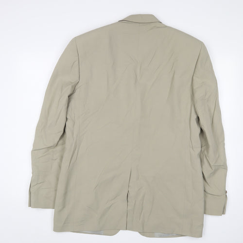 Ciro Citterio Men's Beige Long Blazer 38L