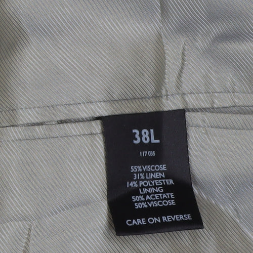 Ciro Citterio Men's Beige Long Blazer 38L