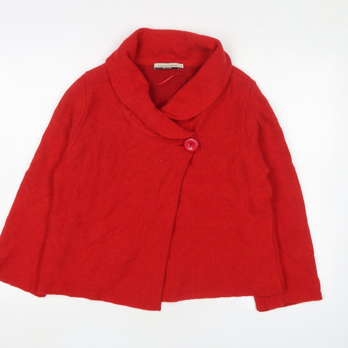 Chiaramente Red Wool Cape Women's S Casual