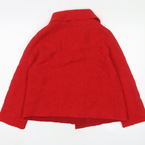Chiaramente Red Wool Cape Women's S Casual