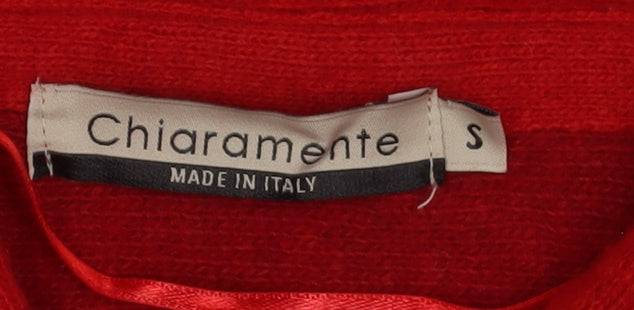 Chiaramente Red Wool Cape Women's S Casual