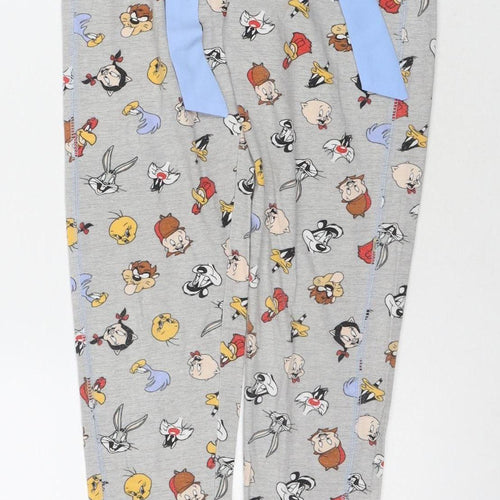 Looney Tunes Women's Grey Cartoon Pyjama Pants 6-8