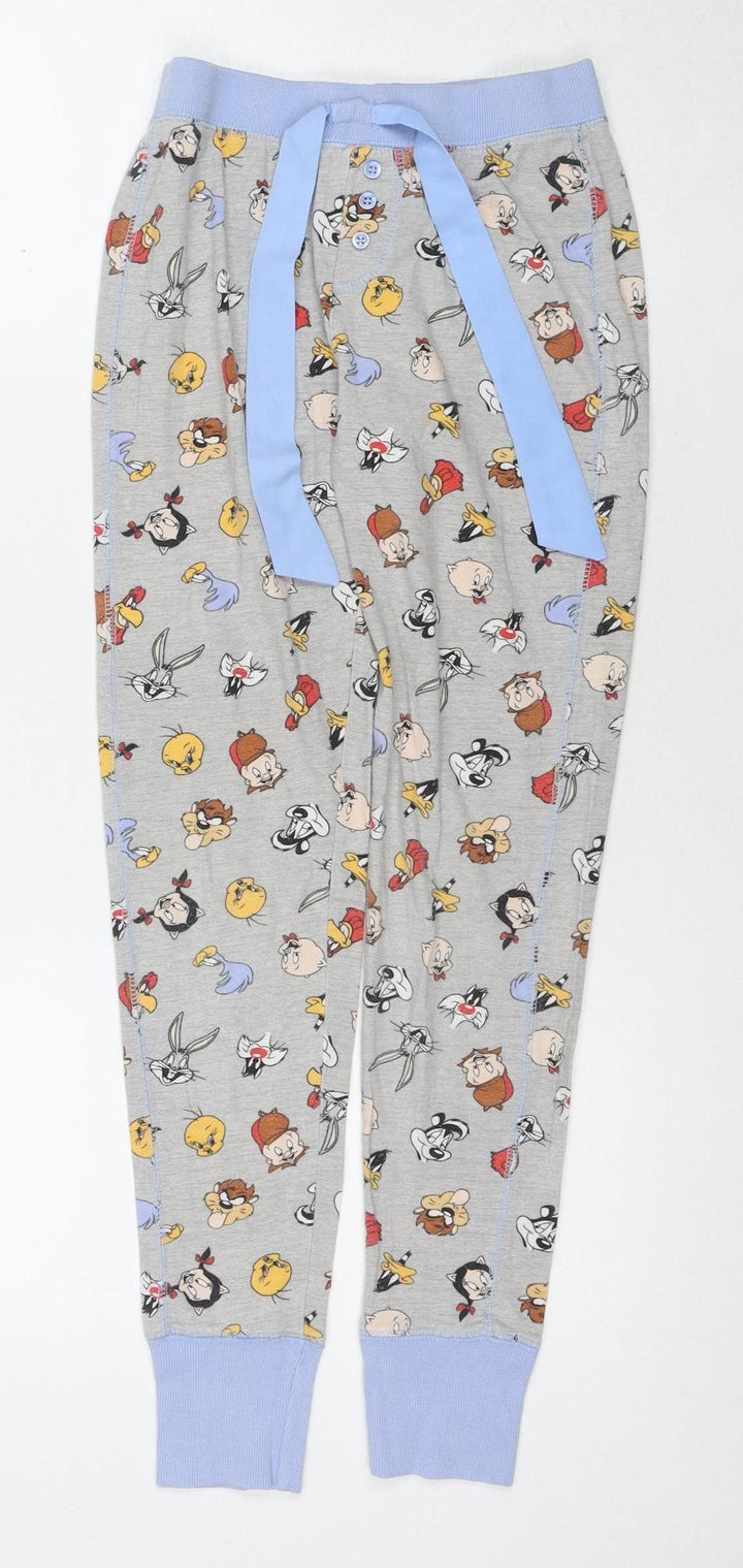 Looney Tunes Women's Grey Cartoon Pyjama Pants 6-8