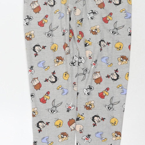 Looney Tunes Women's Grey Cartoon Pyjama Pants 6-8