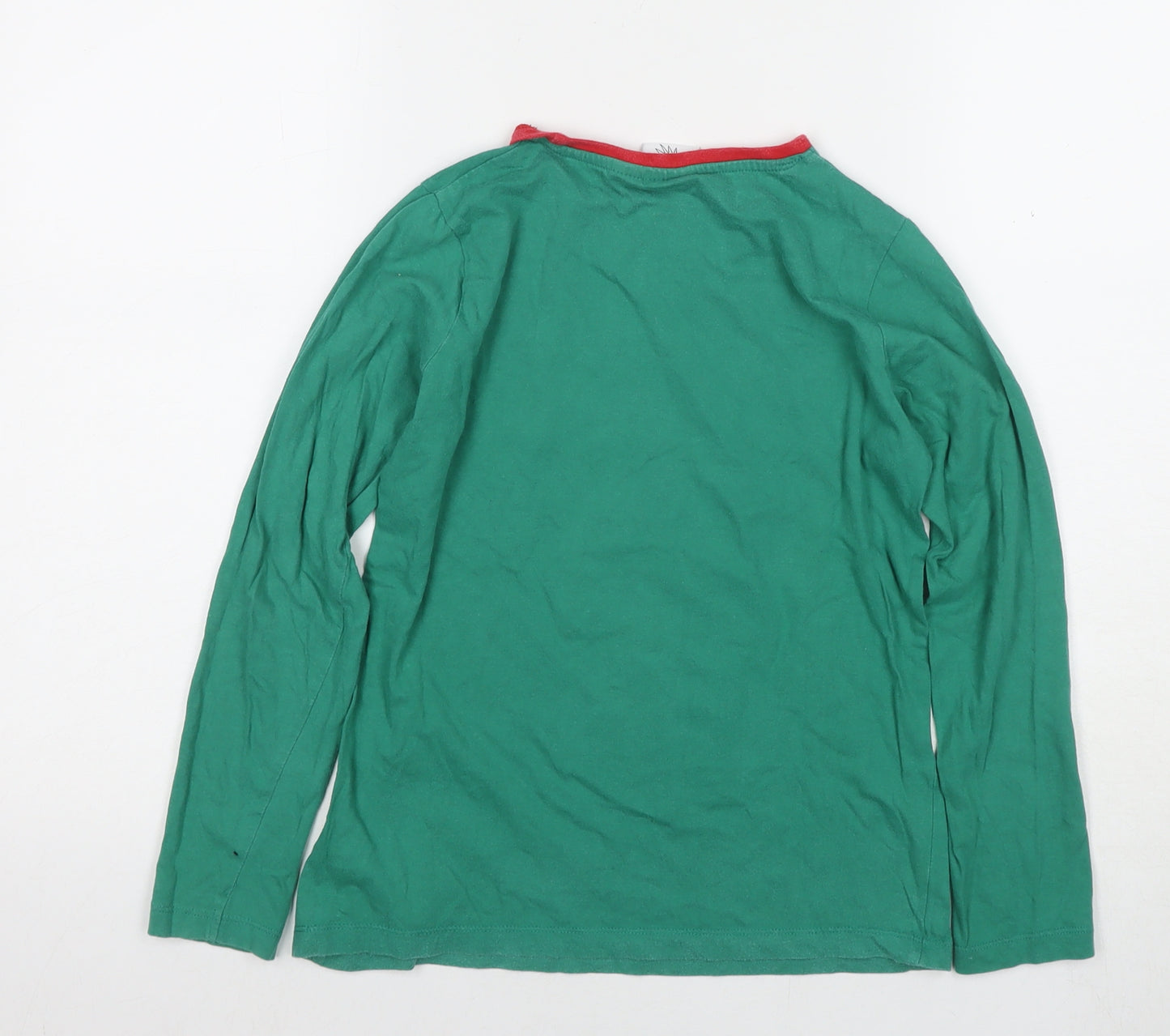 The Grinch Boys Green Christmas T-Shirt, Size 10-11, Long Sleeve