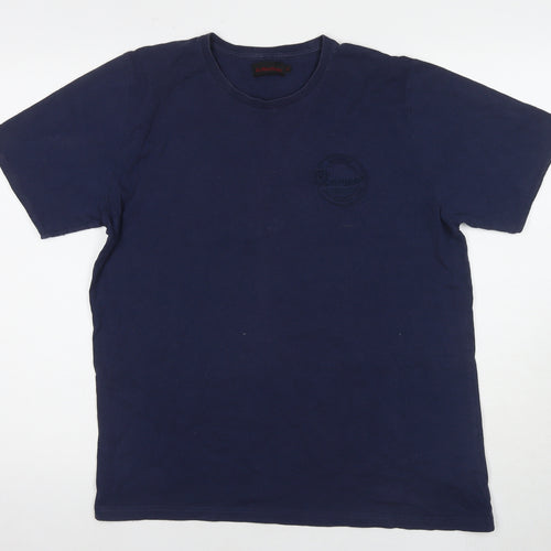 Dr. Martens Men's Blue Cotton T-Shirt, Medium