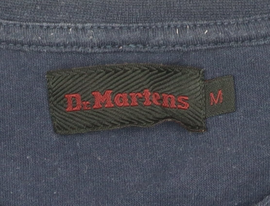 Dr. Martens Men's Blue Cotton T-Shirt, Medium