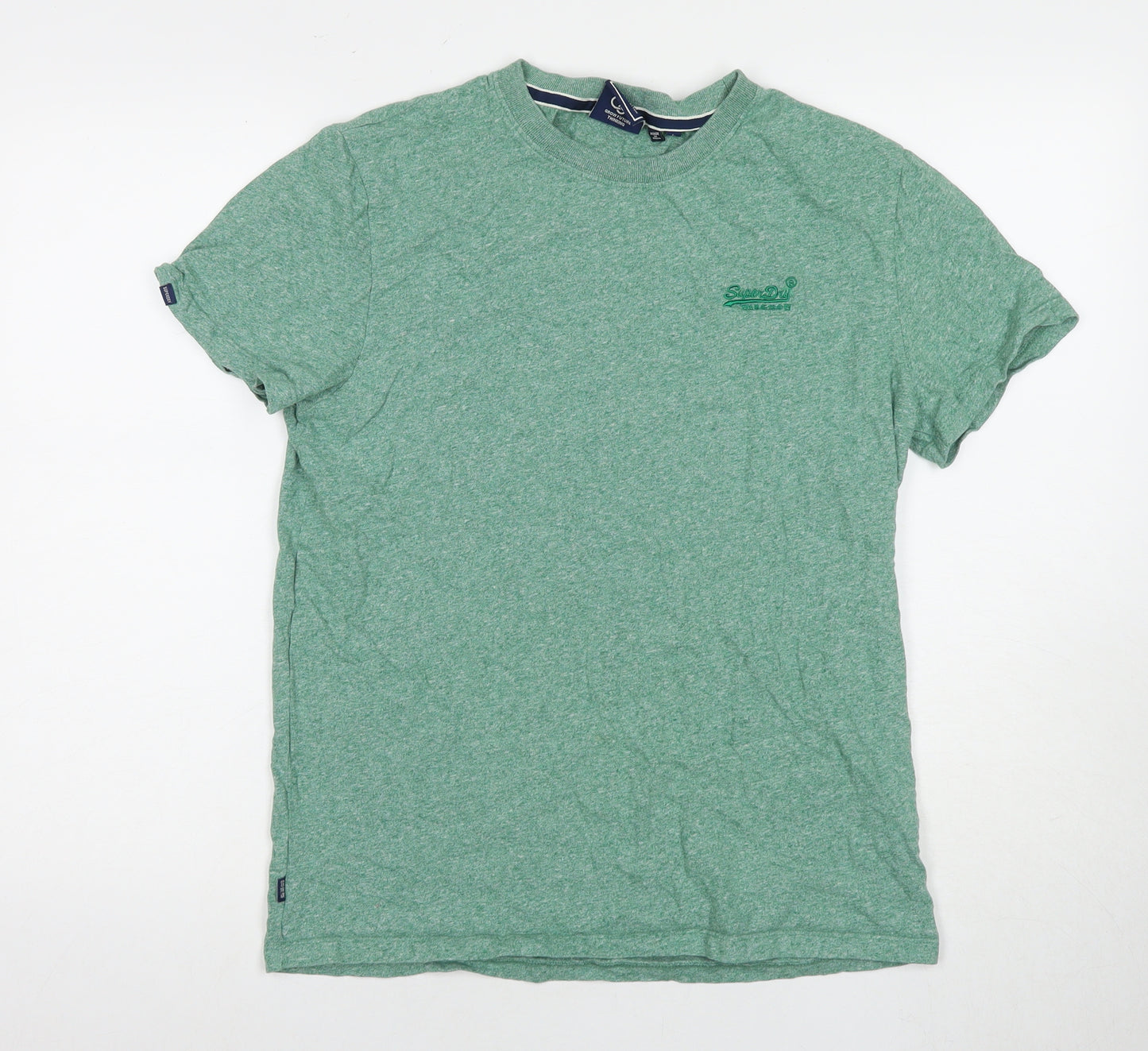 Superdry Men's Green Cotton Crew Neck T-Shirt