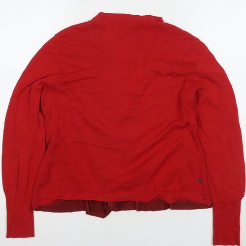Trend Red Wrap Jumper for Women in One Size