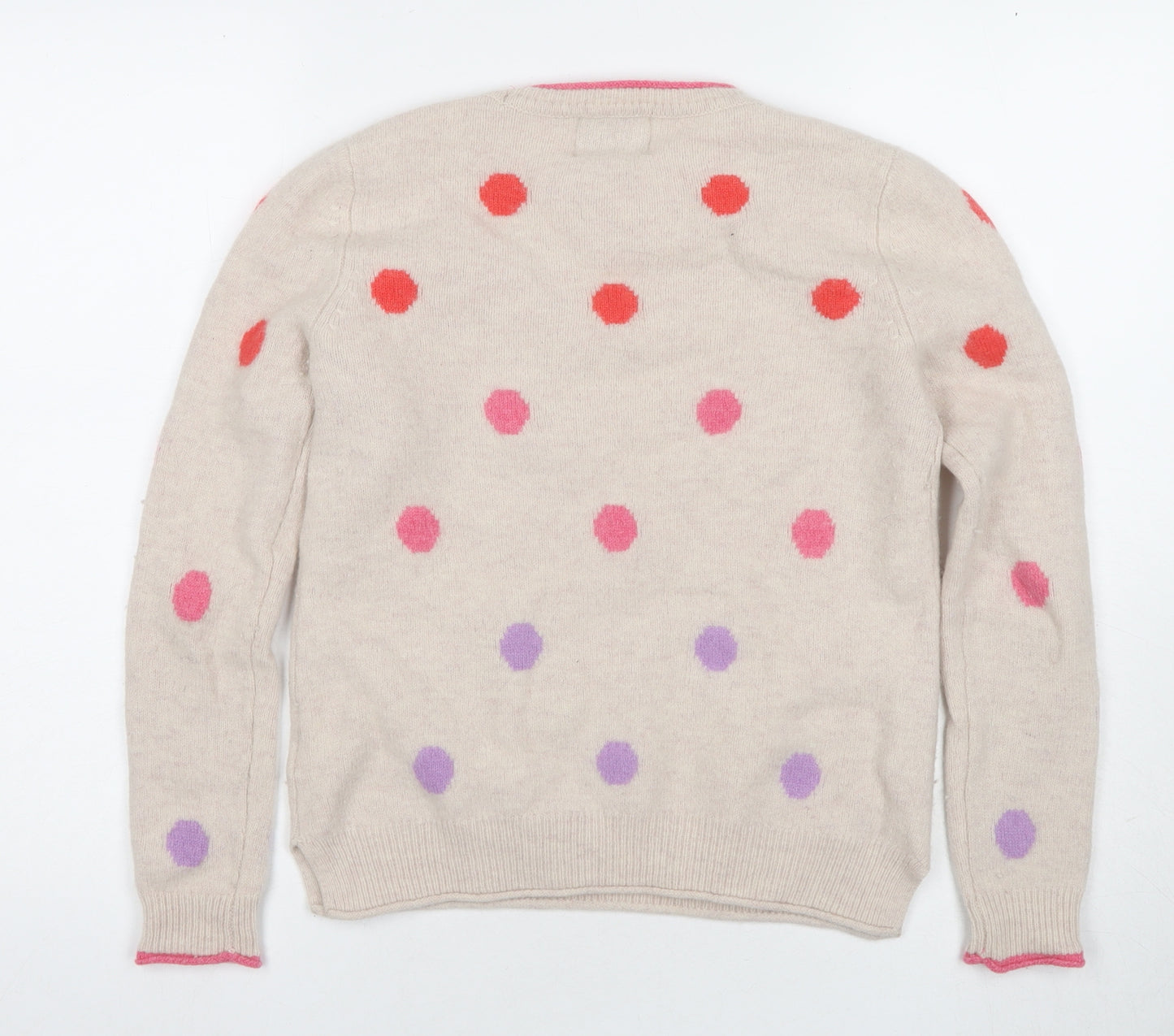 Arabella & Addison Women's Beige Polka Dot Jumper S