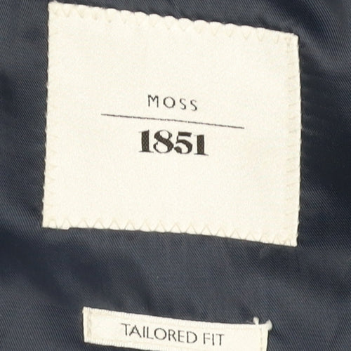 Moss 1851 Men's Blue Blazer 42 Regular Fit Formal